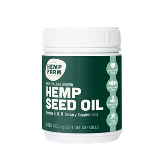 Hemp Farm Hemp Seed Oil in Capsules (1000mg x 240)