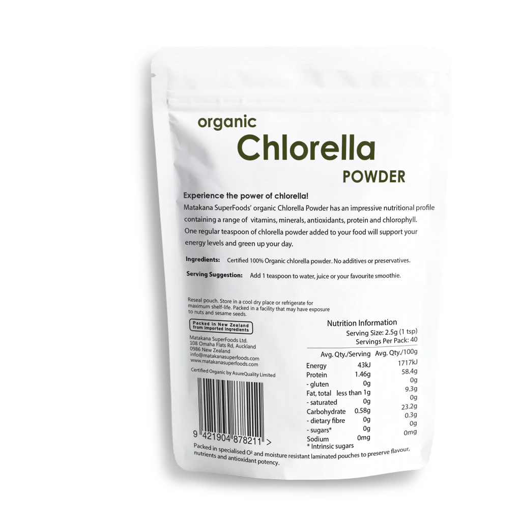 Matakana organic Chlorella Powder 100g Bin Inn Stonefields