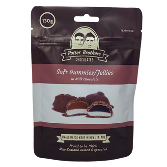 Potter Brothers Jellies In Milk Chocolate 130g