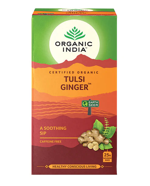 Organic India Tulsi Ginger 25 Tea Bags