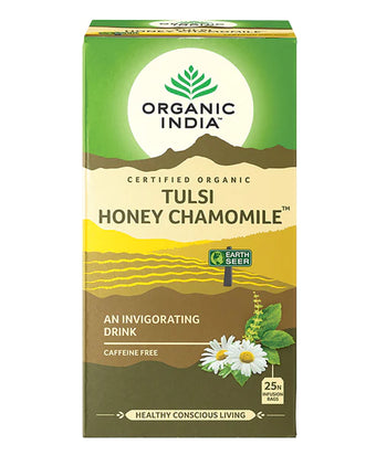 Organic India Tulsi Honey Chamomile 25 Tea Bags