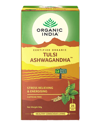 Organic India Tulsi Ashwagandha 25 Tea Bags