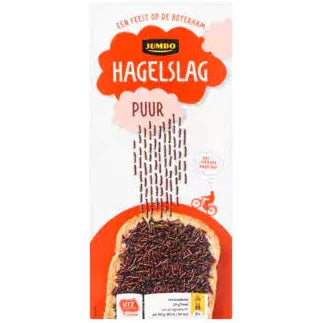 Jumbo Hagelslag Puur 600g (Chocolate Hail Dark)