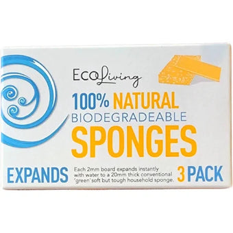 Eco Living Biodegradable Sponges 3Pack