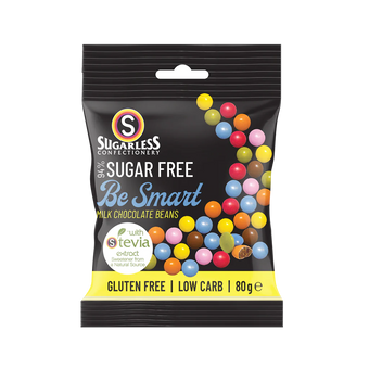 Sugarless Confectionery Be Smart Milk Coated Beans 80g