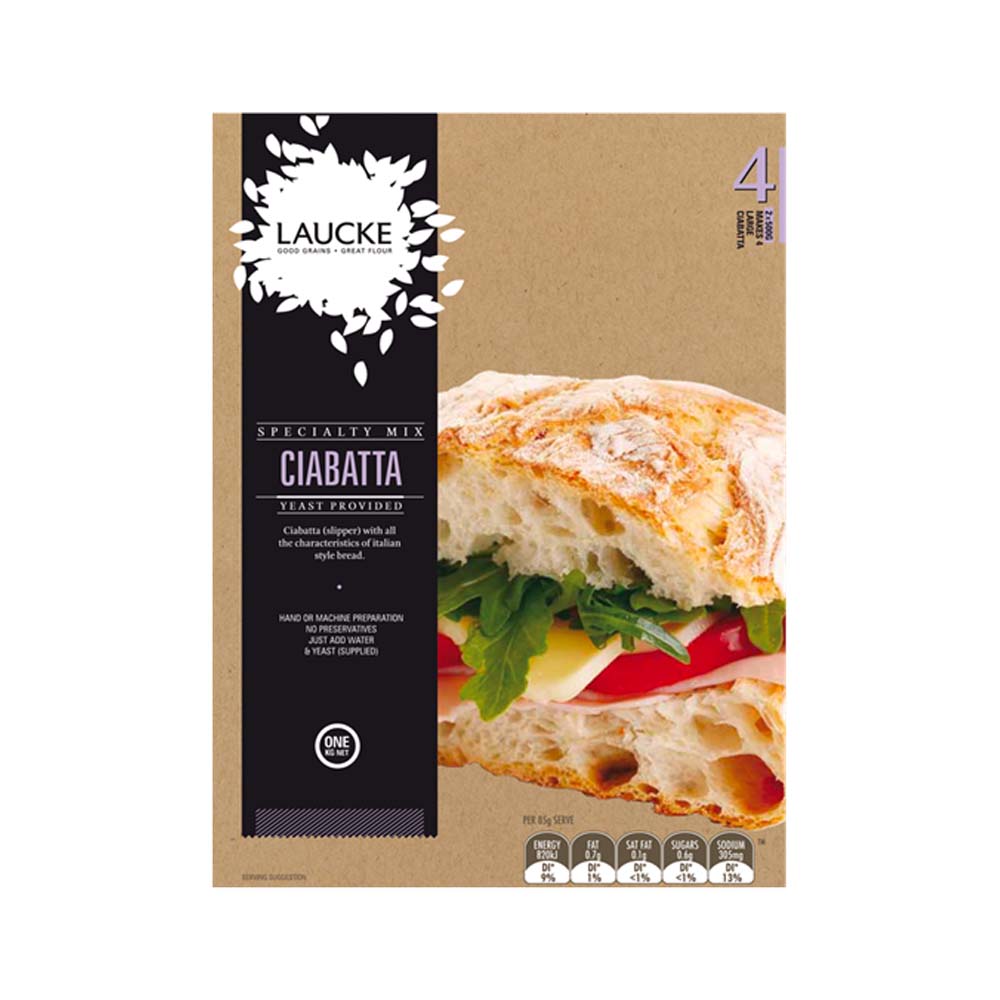 Laucke Ciabatta Breadmix 1kg – Bin Inn Stonefields