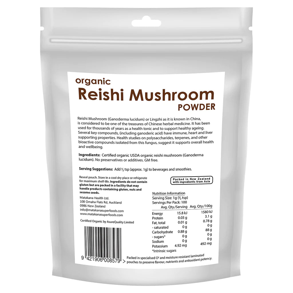 Matakana Organic Reishi Mushroom Powder 100g