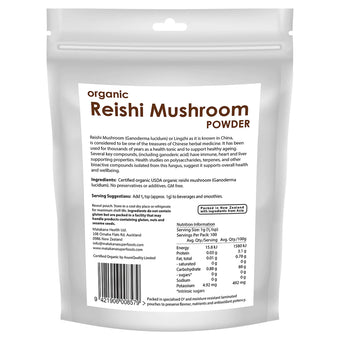 Matakana Organic Reishi Mushroom Powder 100g
