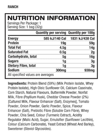 Quest Protein Chips Ranch 32g