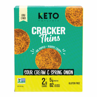 KETO Naturals Keto Sour Cream & Spring Onion Cracker